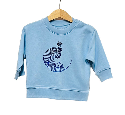 Sweat bébé col rond PIRATE DE PAPIER