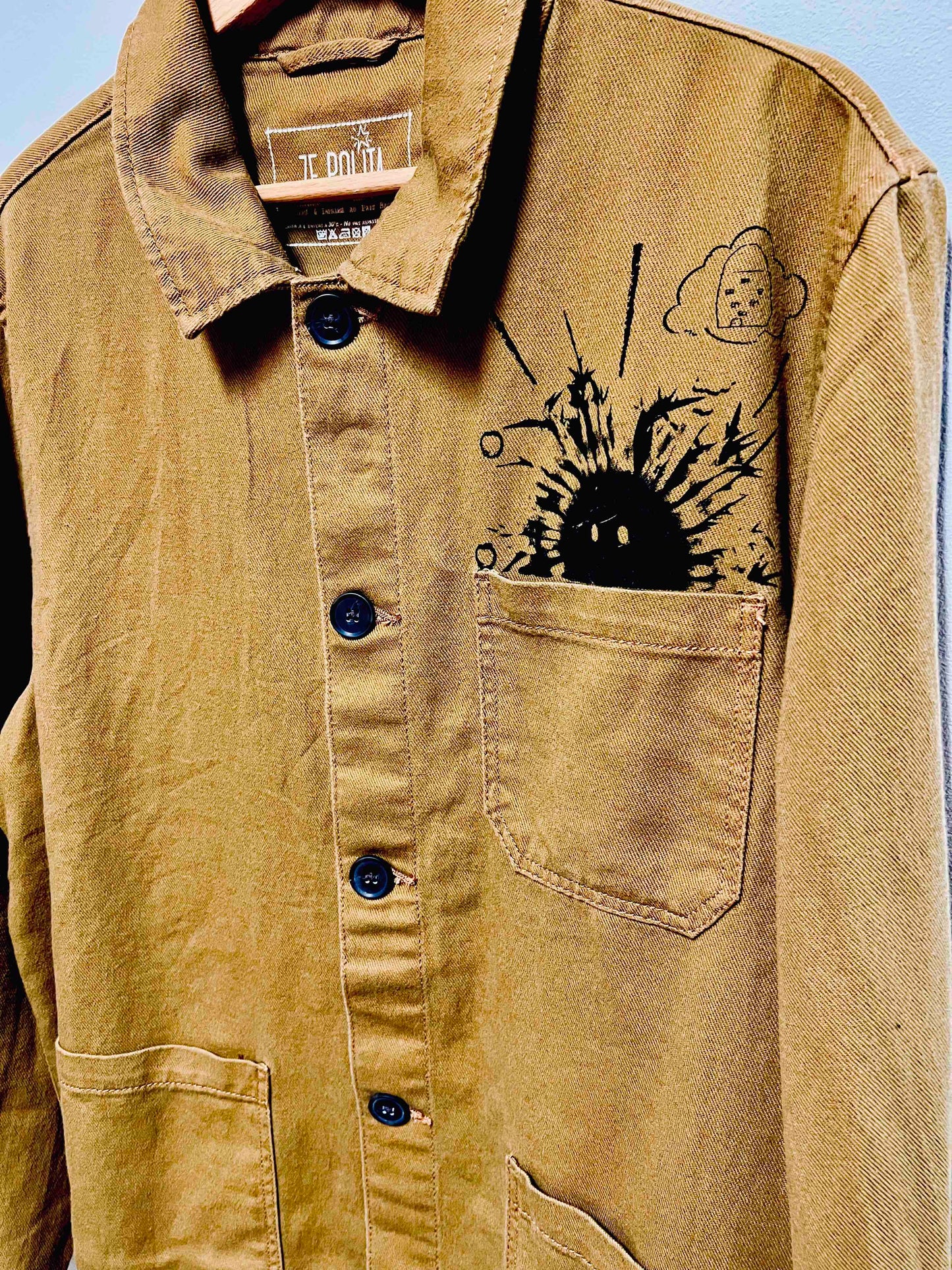 Veste façon veste de travail délavée unisexe - ETXEA