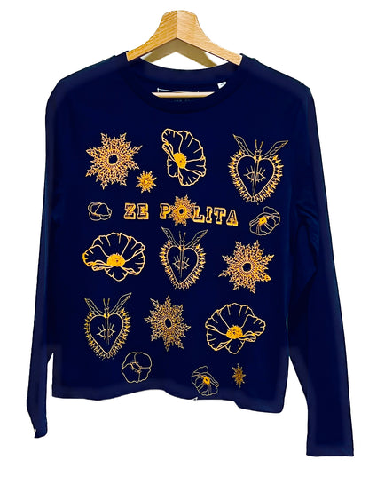 T-shirt manches longues femme - GRIGRI KUTUN ZE POLITA