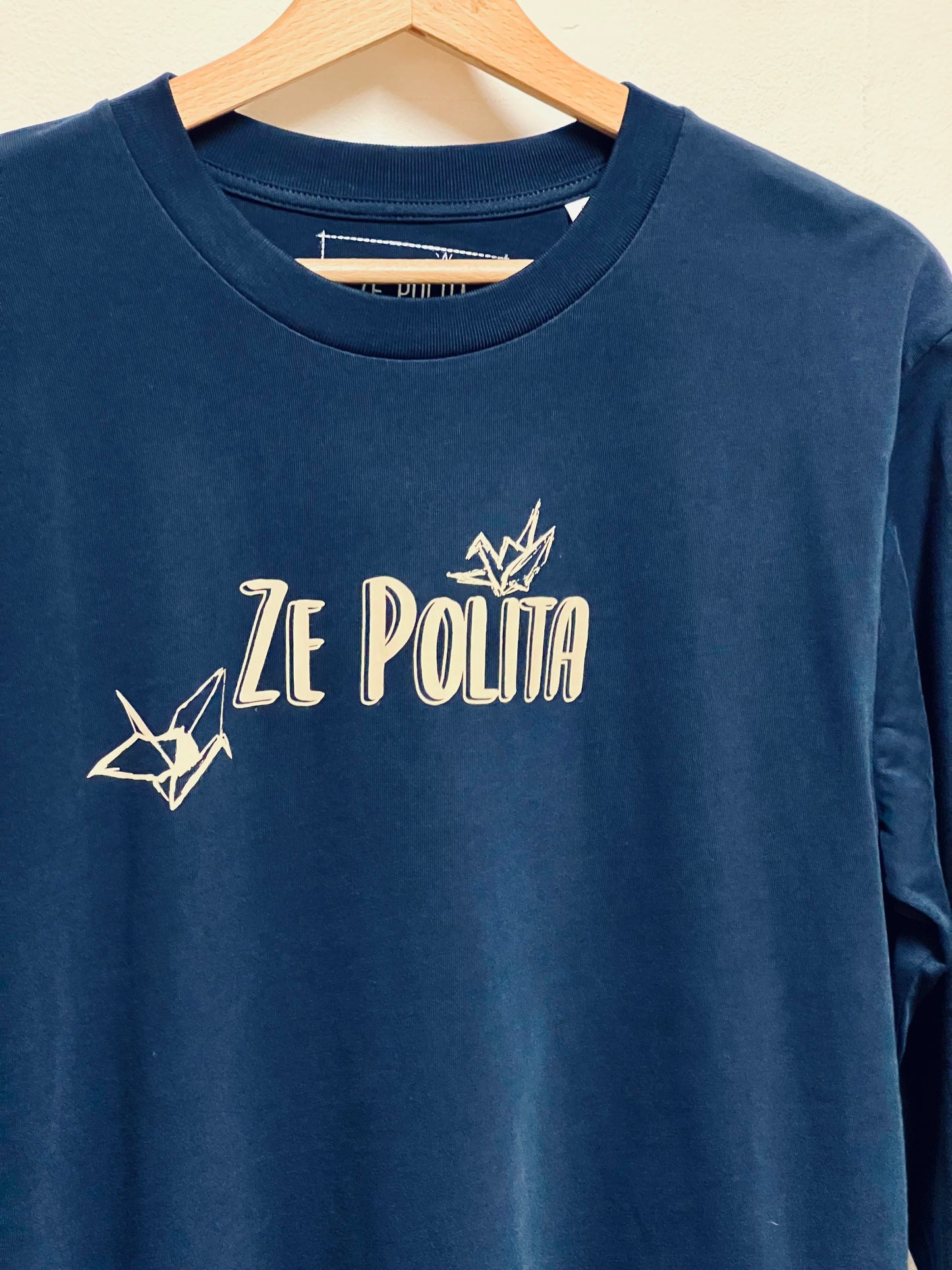 T-shirt manches longues homme/unisexe - GRIFFE 1000 GRUES ZE POLITA