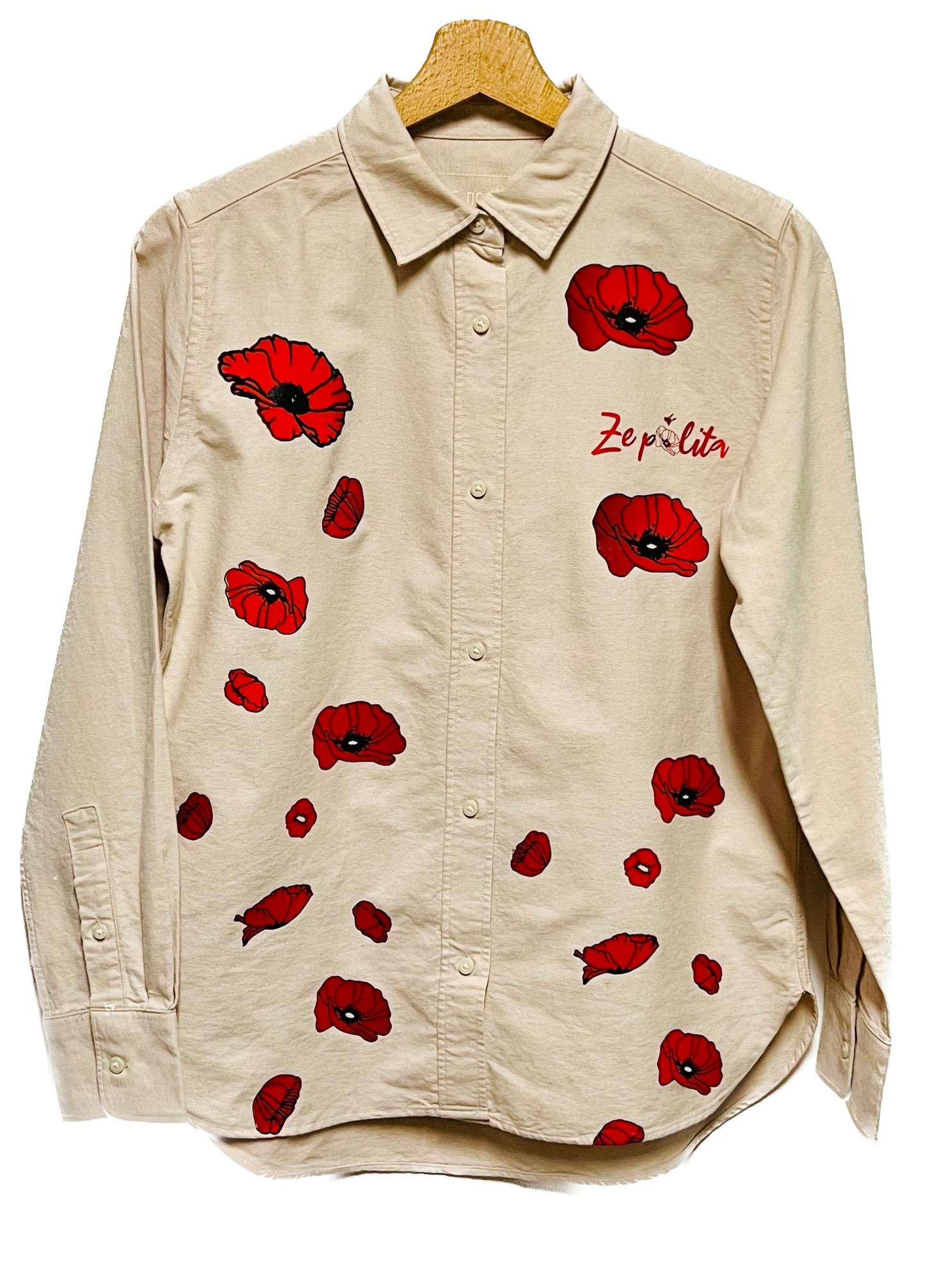 Chemise en coton bio femme - COQUELICOTS/ZEPOLITA