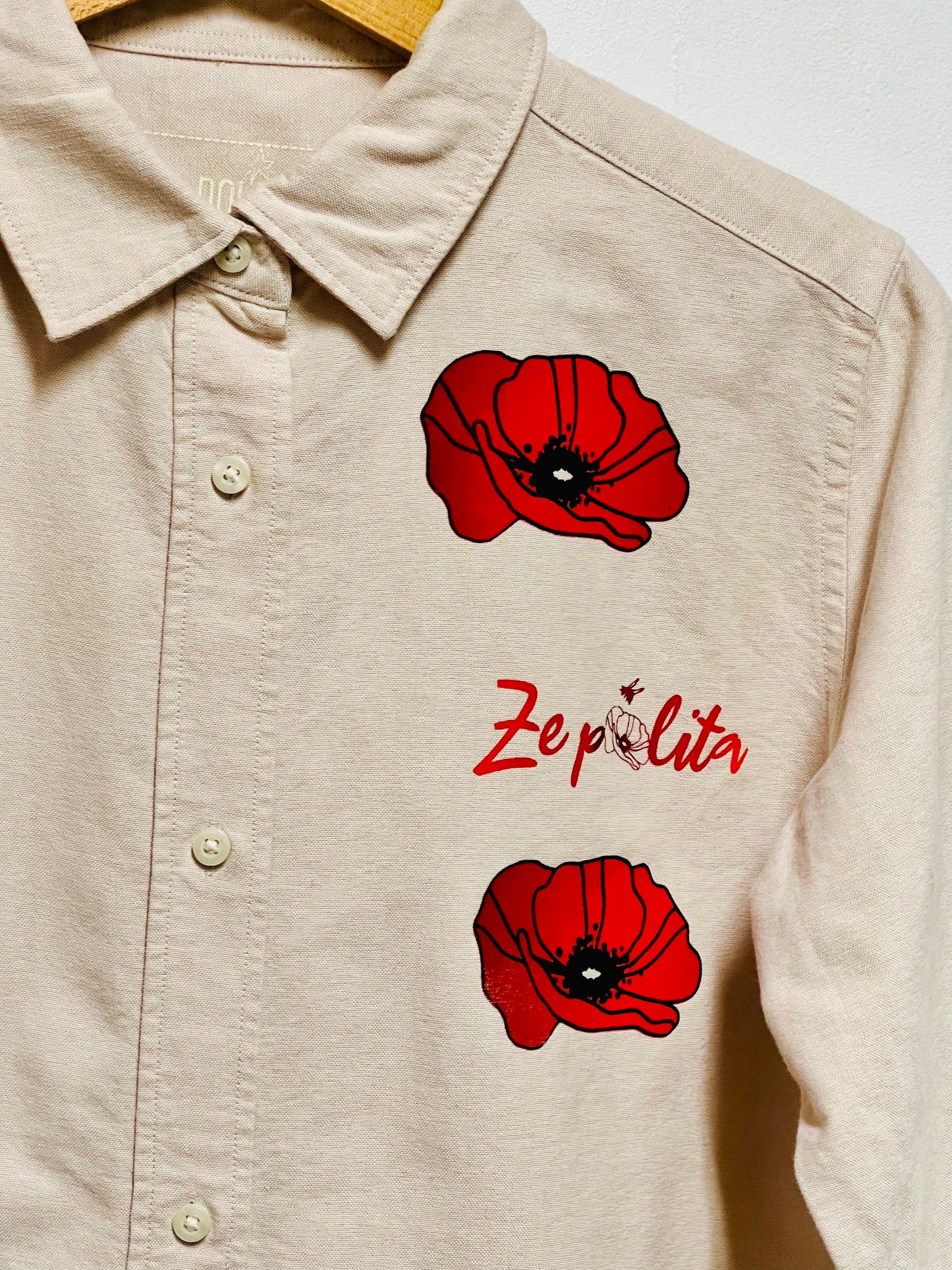 Chemise en coton bio femme - COQUELICOTS/ZEPOLITA