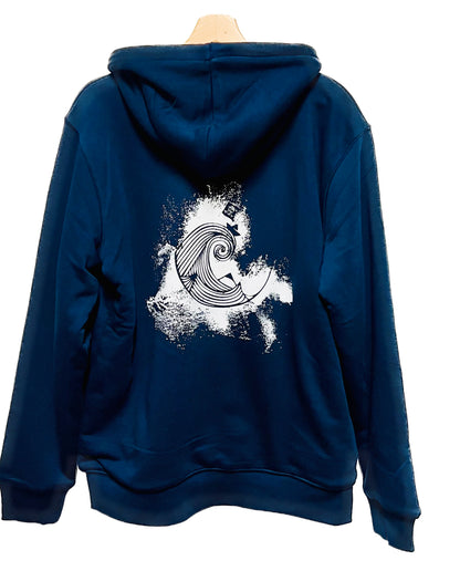 Veste Sweatshirt à capuche UNISEXE entièrement doublée SHERPA - PIRATE DE PAPIER