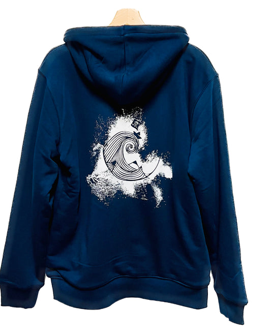 Veste Sweatshirt à capuche UNISEXE entièrement doublée SHERPA - PIRATE DE PAPIER