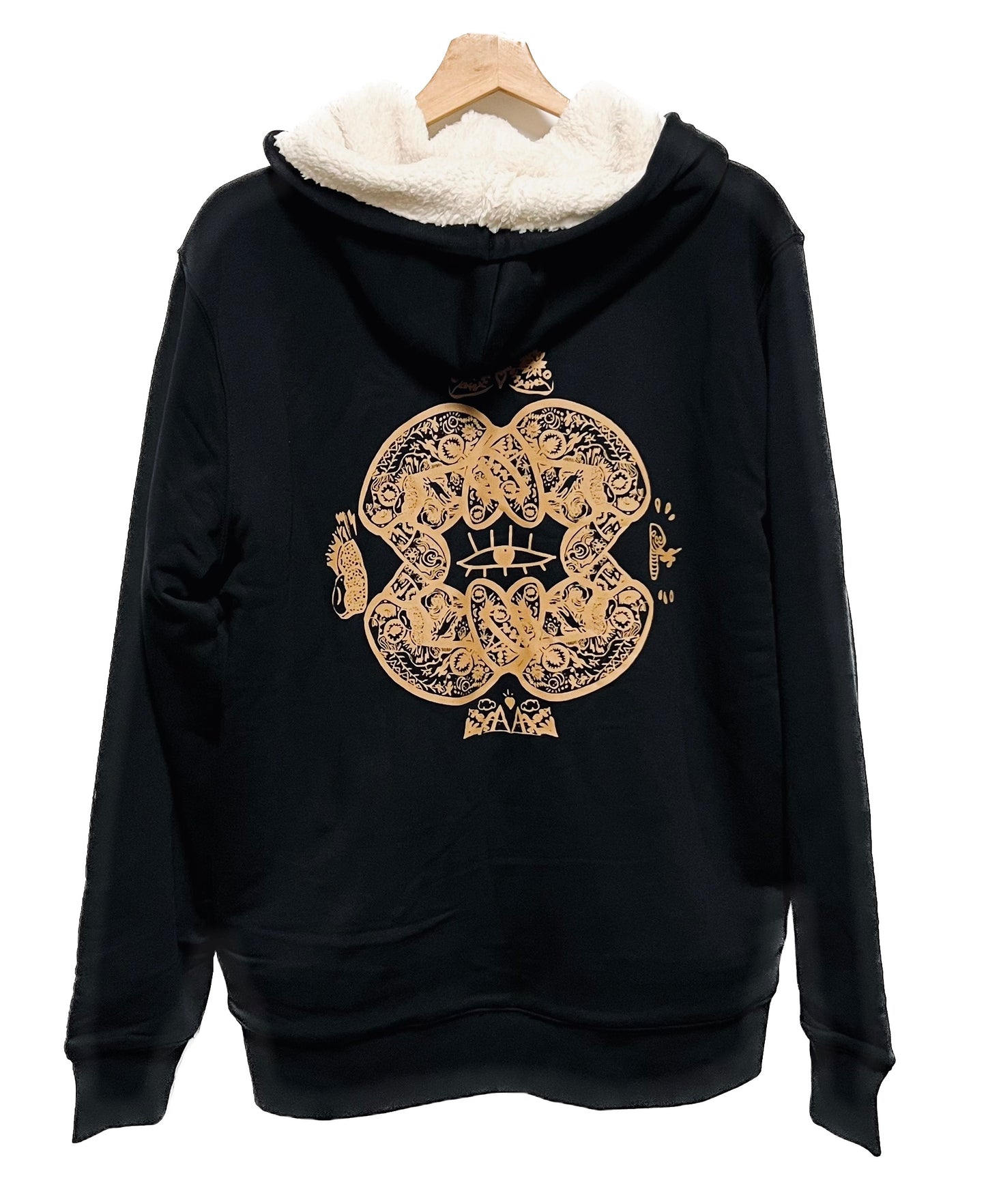 Veste Sweatshirt à capuche UNISEXE entièrement doublée SHERPA - AMARAUNA