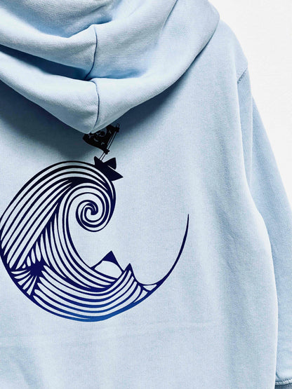 Veste sweat zippée à capuche - PIRATE DE PAPIER