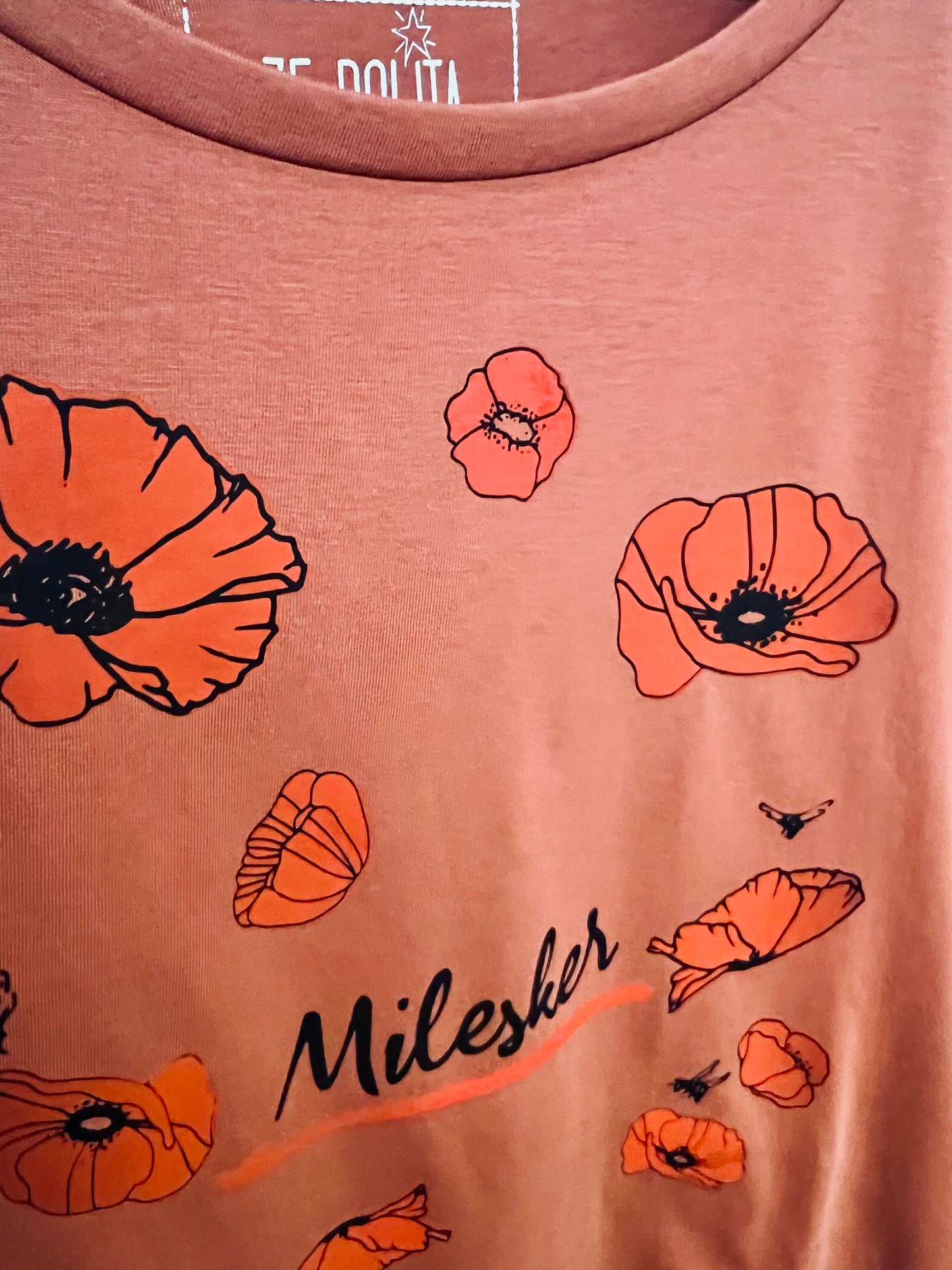 T-shirt femme col rond fluide - MILESKER