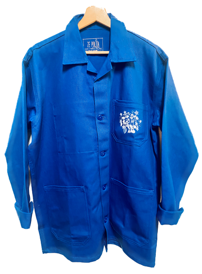 VESTE DE TRAVAIL 100% COTON BLEU BUGATTI UNISEXE - AMALUR