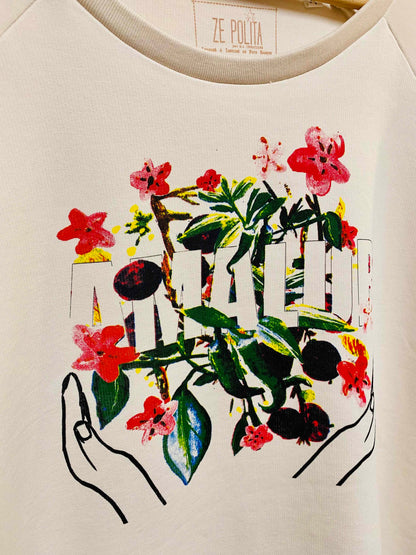 Sweat femme col bateau coupe confortable - AMALUR