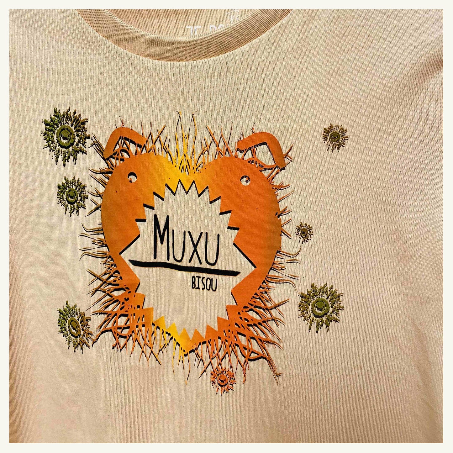 Camiseta de manga corta para bebé MUXU/BISOU