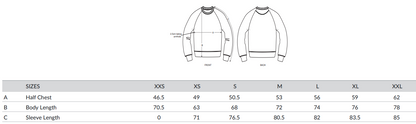 Sweat col rond raglan homme/unisexe - FRITURE DU JOUR BONJOUR