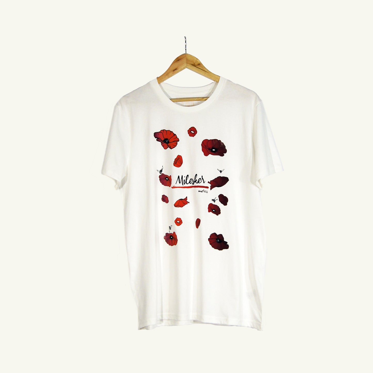 Camiseta de manga corta para hombre - MILESKER/MERCI 