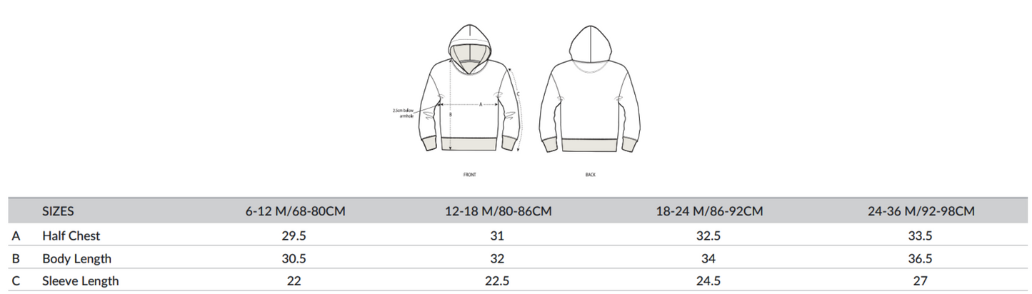 MUXU / BISOU baby hooded sweatshirt