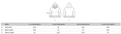 MUXU / BISOU baby hooded sweatshirt